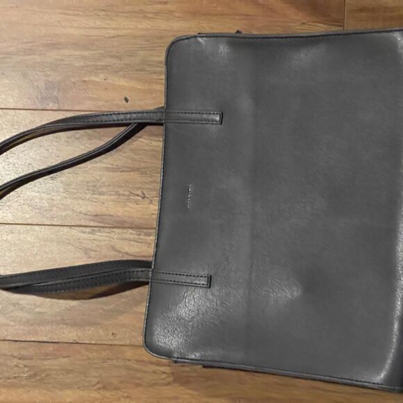 Matt And Nat Cara S Vegan Leather Tote Gray Crossbody Satchel Shoulder Bag - Picture 1 of 8